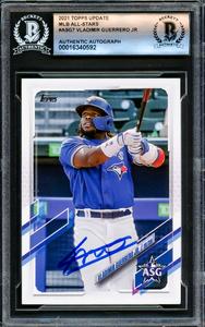 Vladimir Guerrero Jr. Autographed 2021 Topps Card Blue Jays Beckett #16340592 Cheap Sale Big Discount