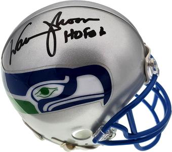 WARREN MOON AUTOGRAPHED SEATTLE SEAHAWKS MINI HELMET "HOF 06" MCS HOLO 112496 Outlet For Nice