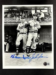 Warren Spahn & Johnny Sain signed Boston Braves 8x10 Photo autograph Beckett BAS Clearance Online Amazon