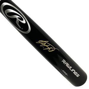 Wander Franco Signed Rawlings Black Baseball Bat Gold Ink (JSA) Buy Authentic Online