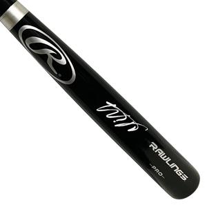Wander Franco Signe Rawlings Black Baseball Bat White Ink (JSA) Cheap Pictures