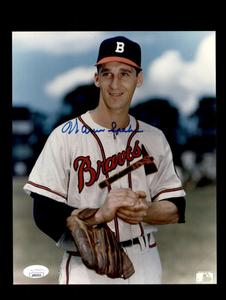 Warren Spahn  JSA Cert Signed  8x10 Photo Autograph Braves Purchase Cheap Pice