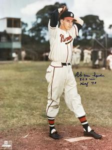 Warren Spahn Autographed 16x20 Baseball Photo Where To Buy
