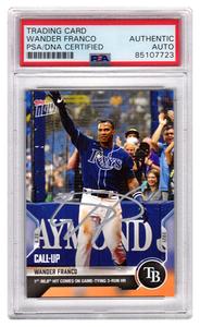 Wander Franco Signed Rays 2021 Topps NOW Baseball Card #402 - (PSA Encapsulated) Outlet Wiki