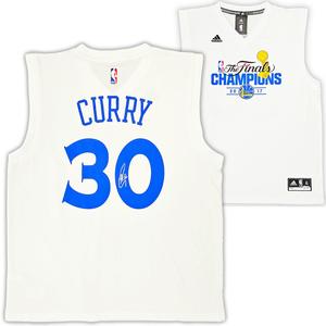 WARRIORS STEPHEN CURRY AUTOGRAPHED WHITE ADIDAS 2017 FINALS JERSEY XL BECKETT Cheap Exclusive