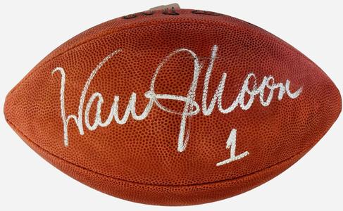Warren Moon Autographed Official NFL Football (JSA) Discount Big Discount