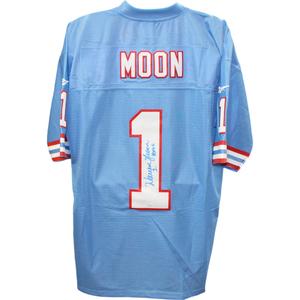 Warren Moon Signed Houston Oilers Reebok Blue XL Jersey HOF JSA 48492 Clearance From China