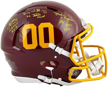 Washington Super Bowl MVPs Signed Authentic Full Size Helmet Insc SB MVP Beckett Geniue Stockist Cheap Pice