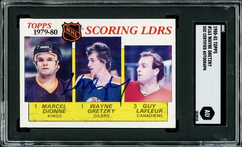 Wayne Gretzky Autographed 1980-81 Topps Card #163 Edmonton Oilers SGC #AU1010938 New Arrival