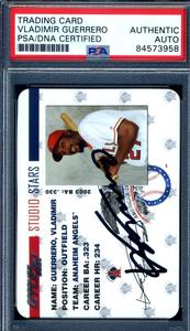 Vladimir Guerrero PSA DNA Cert Signed 2004 Donruss Studio Autograph With Paypal