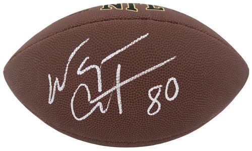 Wayne Chrebet Signed Wilson Super Grip Full Size NFL Football - (SCHWARTZ COA) Clearance Amazing Pice