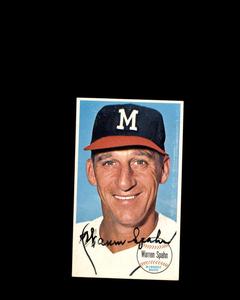 Warren Spahn JSA Coa Signed 1964 Topps Giant Autograph Cheap Online Store Manchester
