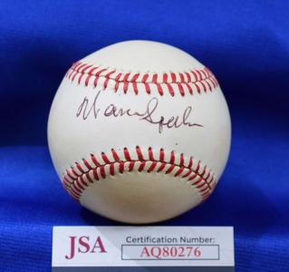 Warren Spahn JSA Cert Autograph National League ONL Signed Baseball Buy Cheap Get Authentic