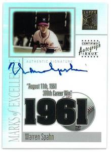 Warren Spahn signed 2002 Topps Tribute Certified On Card Auto #ME-WS Cheap Sale Outlet Locations