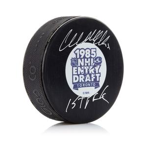 Wendel Clark Signed 1985 NHL Entry Draft Puck With 1st Pick Note Cheap Sale Tumblr