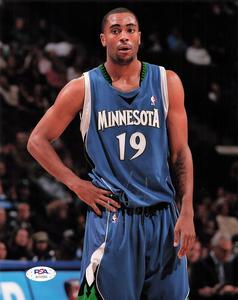 Wayne Ellington signed 8x10 photo PSA/DNA Minnesota Timberwolves Autographed Marketable Online