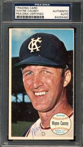Wayne Causey PSA DNA Signed 1964 Topps Giants Short Print Autograph Clearance Choice
