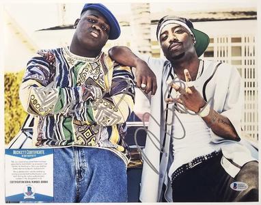 WAVVY JONES   MARCC ROSE Signed 11x14 UNSOLVED MURDERS TUPAC BIG Beckett BAS COA Low Pice Fee Shipping For Sale