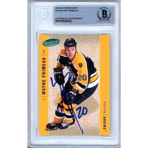 Wayne Primeau Boston Bruins Signed 2005-06 Parkhurst Hockey Card Beckett Authentic Auto Clearance Tumblr