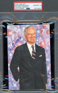 Wellington Mara Gem Mint 10 PSA DNA Signed Goal Line Art Card GLAC Autograph Cheap Sale Genuine