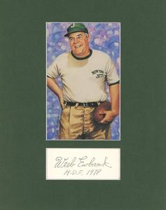 Weeb Ewbank Signed Cut Matted With Goal Line Art Card HOF BAS 45018 Cheap Sale Visit