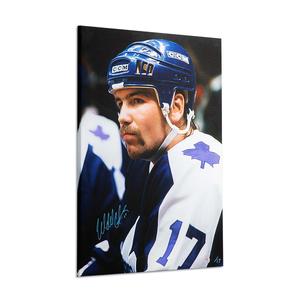 Wendel Clark Signed Toronto Hockey Portrait 18x26 Art Canvas 2025 Unisex