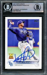 Wander Franco Autographed 2022 Topps Update RC Tampa Bay Rays Beckett 15500199 For Sale Free Shipping