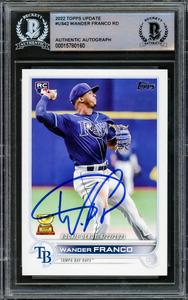 Wander Franco Autographed 2022 Topps Update RC Tampa Bay Rays Beckett 15780160 For Sale Top Quality