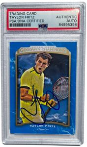 TAYLOR FRITZ SIGNED 2017 UPPER DECK GOODWIN CHAMPIONS CARD #34 AUTO PSA/DNA Quality Original