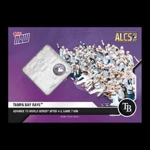 TAMPA BAY RAYS ADVANCE TO WORLD SERIES TOPPS NOW CARD #437A GAME USED BASE RELIC Sale High Quality