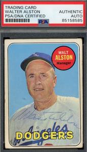 Walter Alston PSA DNA Coa Signed 1969 Topps Autograph Affordable Cheap Online