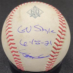 Taylor Ward signed "GU Single 6-18-21" 2021 Game Used MLB Baseball  MLB BAS Sale Pick A Best
