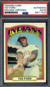 Ted Ford PSA DNA Signed 1972 Topps Autograph Buy Cheap Cheapest