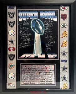 Super Bowl MVPs Signed 16x20 Photo Framed Montana Elway Bradshaw Martin 16 More Sale Online Online