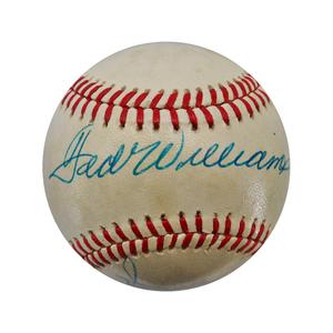 Ted Williams Dom DiMaggio Dual Autographed Signed Leland MacPhail OAL Baseball (JSA LOA) Free Shipping Pick A Best