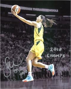 Sue Bird Autographed and Inscribed 2018 Champs 8x10 Photo (Sue Bird LOA) Discount Free Shipping