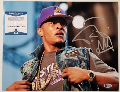 T.I. Clifford Harris Jr. Signed 11x14 Photo #8 Hip Hop/ Rapper  Beckett BAS COA Sale Big Discount