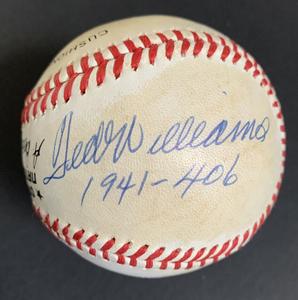 Ted Williams & Bill Terry Signed Baseball 1930 401 1941 406 Autograph Hof Jsa Outlet Footlocker Finishline