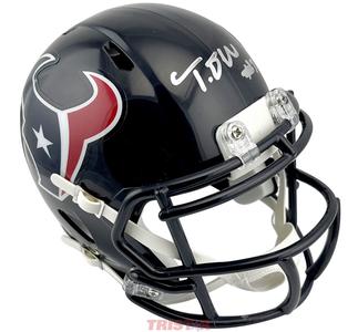 Tank Dell Signed Autographed Houston Texans Mini Speed Helmet TRISTAR Cheap Best Sale