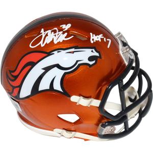 Terrell Davis Signed Denver Broncos Flash HOF Mini Helmet Beckett 42225 Fast Delivery Sale Online