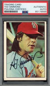 Ted Simmons PSA DNA Signed 1975 SSPC Autograph Original Online