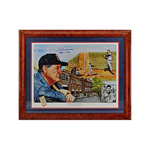 Ted Williams Boston Red Sox Autographed Signed Inscribed The End Of An Era Lewis Watkins Framed 16x20 Lithograph (JSA LOA) Cheap Sale 2025 New