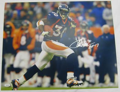 Terrell Davis Signed 16x20 Photo w/ HOF Insc JSA COA WB541746 Free Shipping Best Store To Get