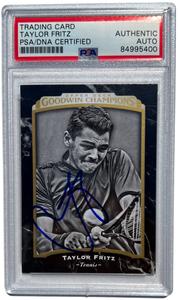 TAYLOR FRITZ SIGNED 2017 UPPER DECK GOODWIN CHAMPIONS TENNIS CARD AUTO PSA/DNA Clearance Low Pice Fee Shipping