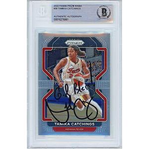 Tamika Catchings Indiana Fever Signed 2022 Panini Prizm WNBA Card Beckett Authentic Auto Discount Huge Surprise