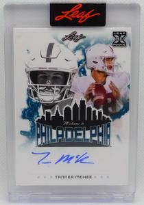 TANNER MCKEE SIGNED LEAF ROOKIE WELCOME TO PHILADELPHIA EAGLES AUTO CARD #9/15 Cheap Countdown Package