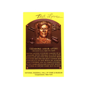 Ted Lyons Autographed HOF Plaque (JSA Auth) 2025 New Cheap Online
