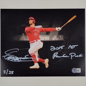 Taylor Ward autograph signed "1st Round Pick" 8x10 Photo LE /25 Angels BAS Holo Free Shipping Order