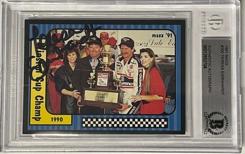 Teresa Earnhardt signed 1991 Maxx/Charlotte NASCAR Racing Card #200 BAS/Beckett How Much Sale Online