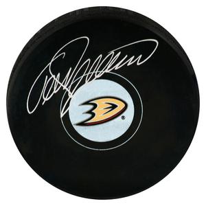 Teemu Selanne Signed Anaheim Ducks Team Logo Hockey Puck - (SCHWARTZ COA) Best Pices For Sale